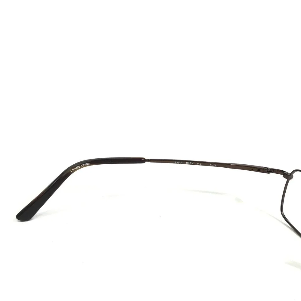 Altair Eyeglasses Frames A4004 BARK Brown Rectangular Full Rim 53-18-140